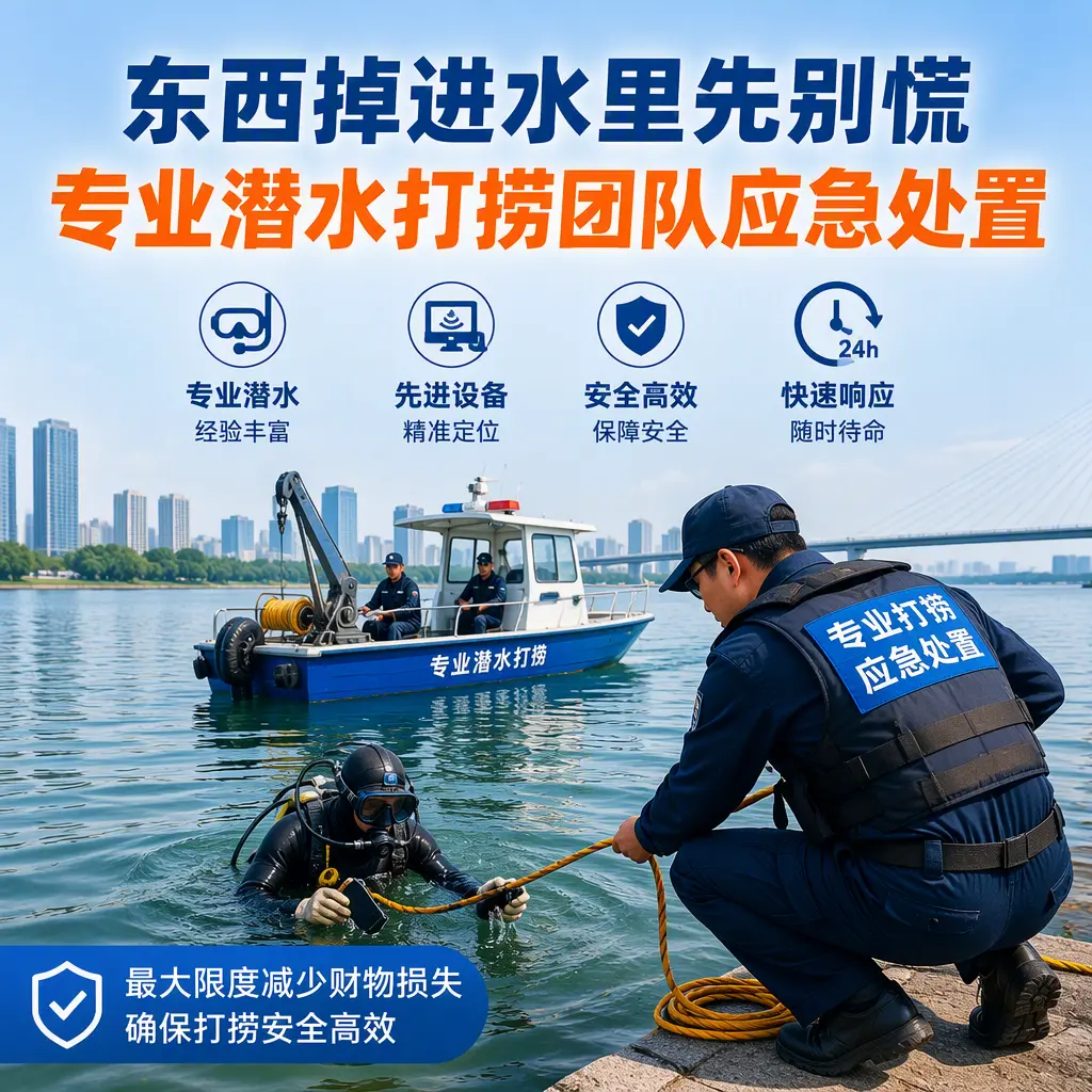 舞钢东西掉进水里先别慌，专业潜水打捞团队应急处置